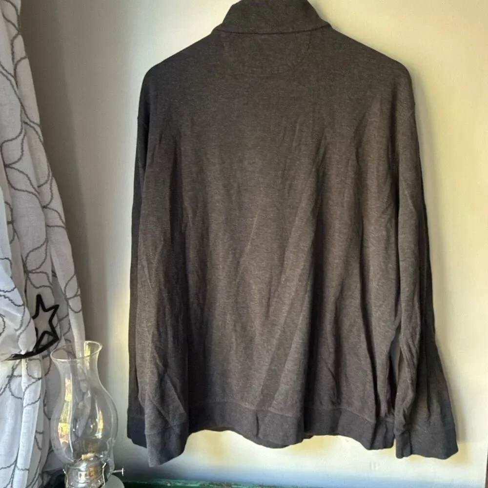 Polo Ralph Lauren men’s quarter zip long sleeved shirt size XL gray pullover pre